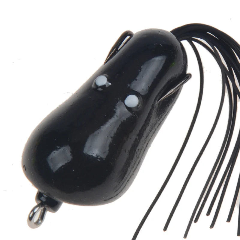 

3D Eyes Swimbait Plastic Silcone Soft Bait 6Colors 8g/5cm Artificial Topwater Octopus Thunder Frog With Sharp Hook Bionic Bait