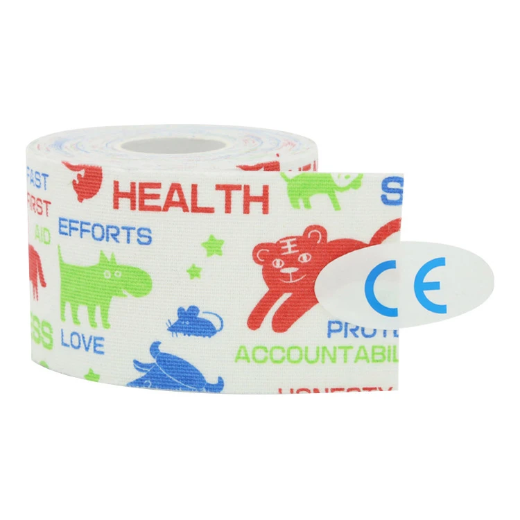 Sport Tape Animal 5 м эластичная спортивная повязка, лента для защиты колена, самоклеющаяся, хлопок, эластопласт, повязка, Кинезиология мышечная лента для ног, лодыжки - Цвет: Sport Tape Animal