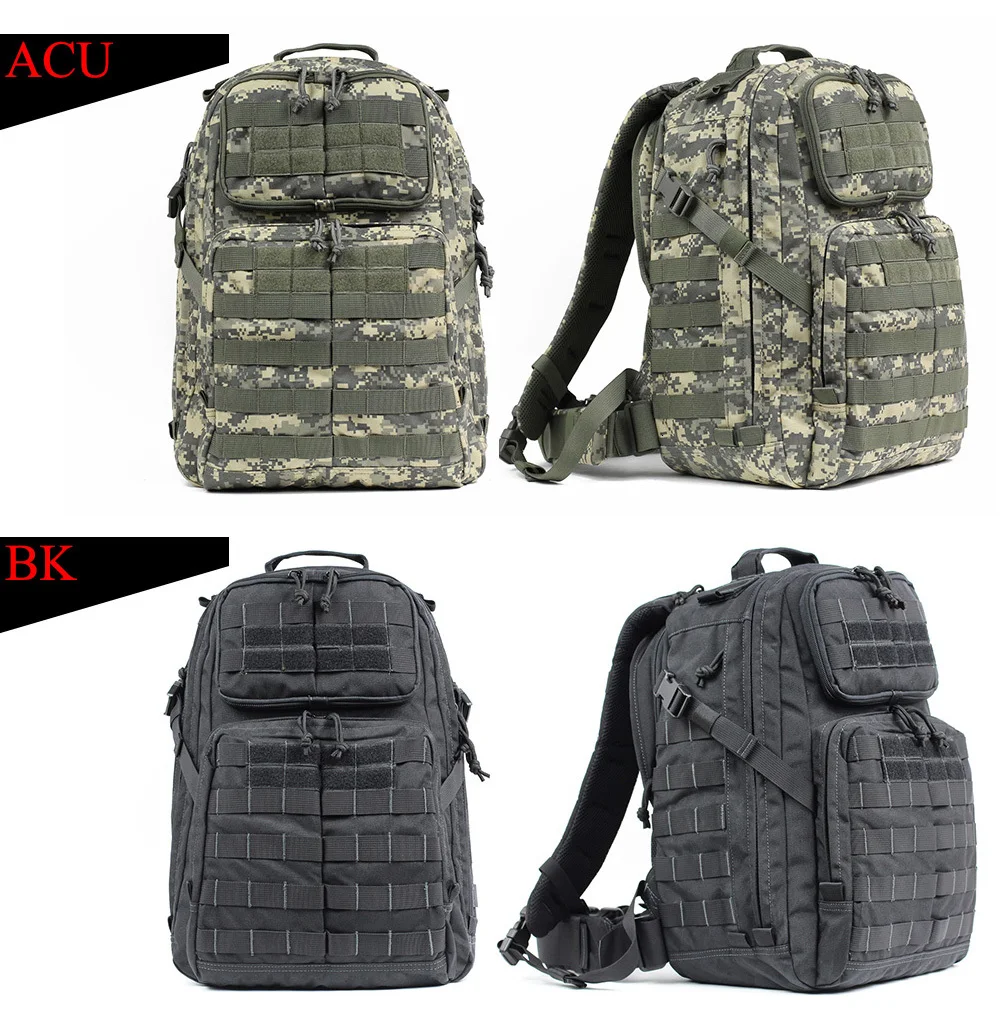 Открытый военный 1000D нейлон 55L водонепроницаемый Molle тактический рюкзак спортивный Кемпинг Туризм треккинг Рыбалка Охота сумки