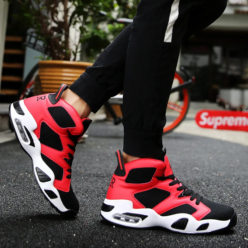 

2019 Autumn New Style Korean-style Trend Hot Selling Hot Selling Hight-top Large Size Basketball Shoes Fashion And Personality S