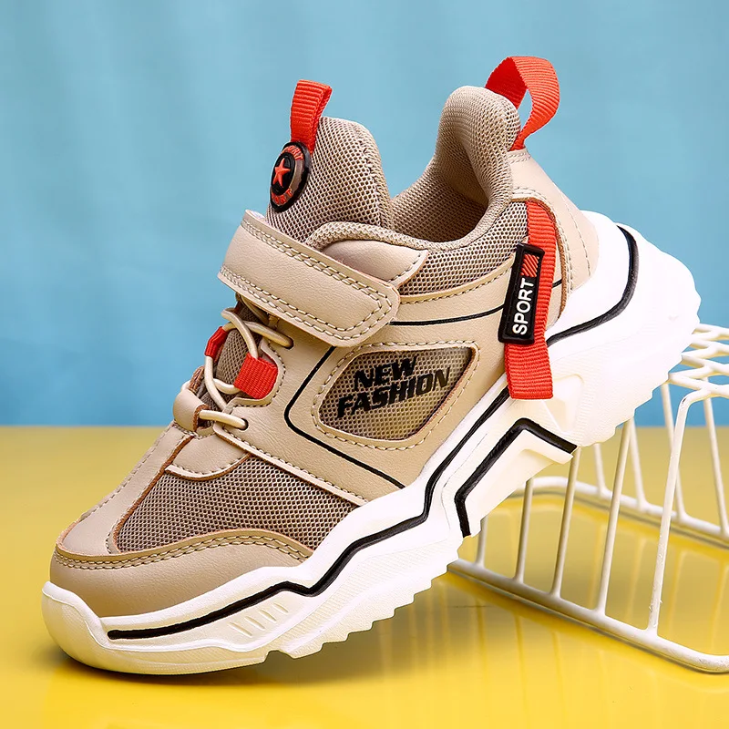 

2019 Spring And Autumn Big Boy Running Shoes Children BOY'S Casual Shoes Boy Athletic Shoes Korean-style Fashion-Breathable CHIL