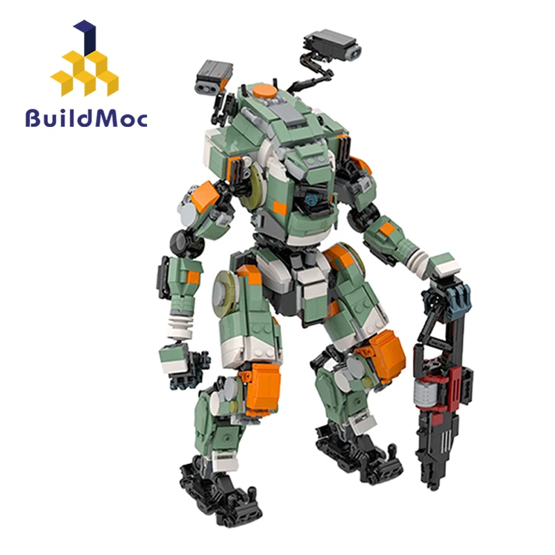 Buildmoc Esperto Creativo Mecha Gioco Titanfalls 2 Bt-7274 Vanguard-Class Titan Tecnico Robot Building Blocks Giocattoli Per Bambini