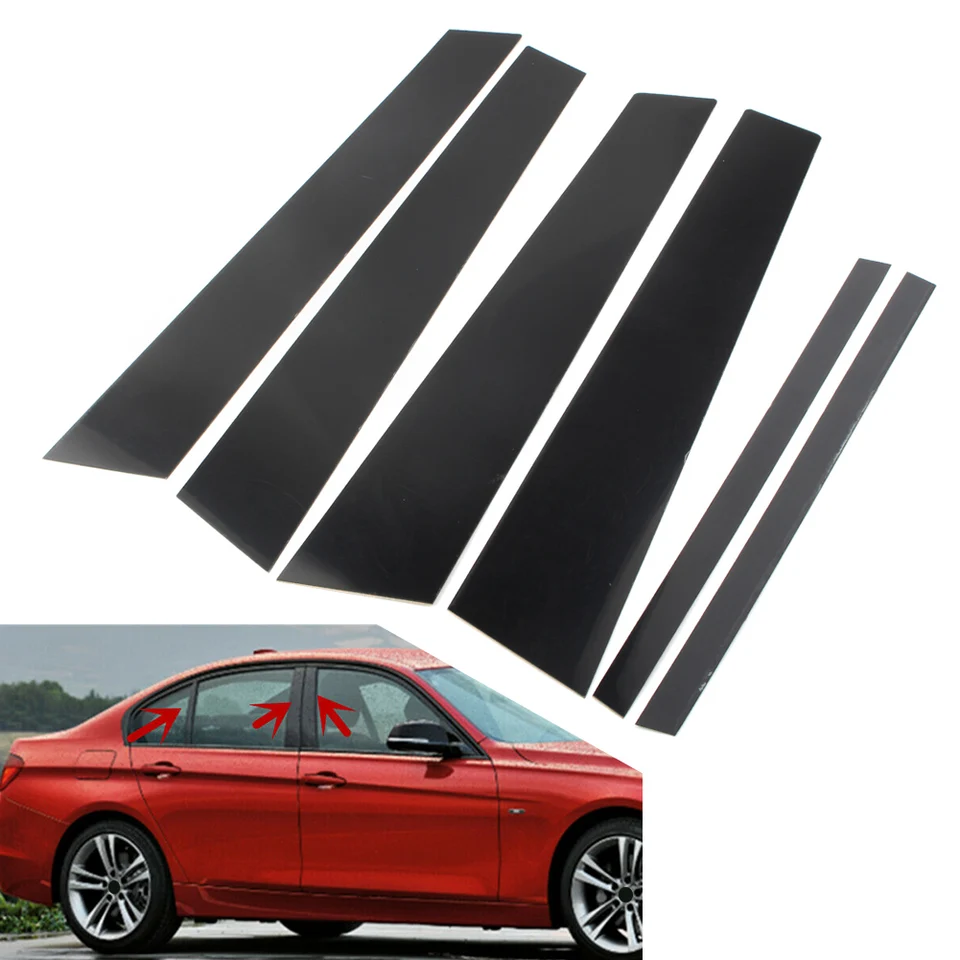 6 カーボンファイバーブラック車のドア窓列 BC ピラーポストカバートリム PC 素材ステッカー BMW 3 シリーズ E90 F30 G20  2005-2022 - AliExpress B ピラーステッカーに適合する起亜 K3 2011 2012 6 個光沢のある黒の車のドア窓 ピラーポストトリムカバーステッカー に適合する F30 3シリーズ 2012-2015 6個 グロスブラック カーピラーポスト ドアウィンドウパネルカバー 装飾トリム