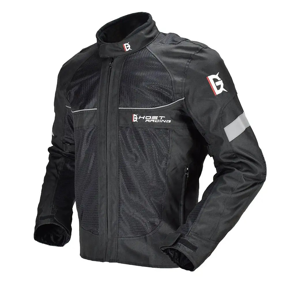 GHOST RACING мотоциклетная куртка для езды на мотоцикле ветрозащитная Защитная Экипировка для всего тела Осенняя зимняя теплая мотоциклетная одежда