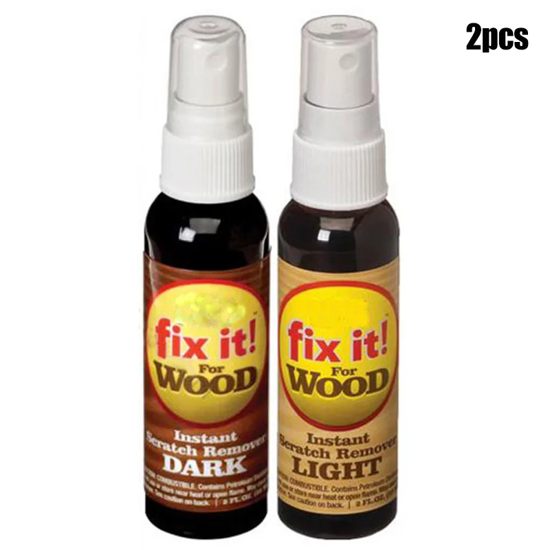 2 Pcs Instant Fix Wood Scratch Remover Repair Paint for Wooden Table Bed Floor