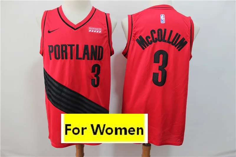 8 Сезон Женский baskeball Портленд#0 Damian Lillard#3 c. J. McCollum Майки - Цвет: 8