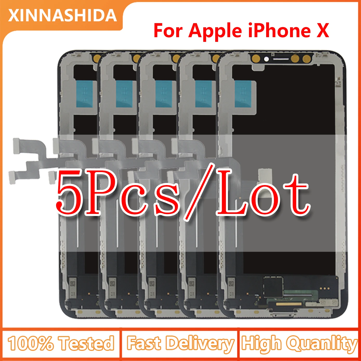 5 шт./лот для iphone X OLED XS/XR TFT с 3D ЖК-дисплеем сенсорный экран дигитайзер в сборе
