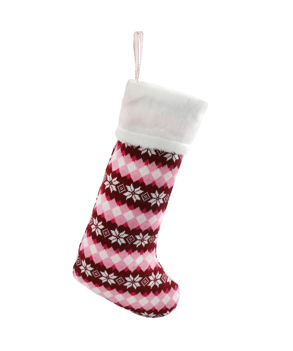 Dropshipping 3D Carton Christmas Stockings for Kid Baby Children Cute Cartoon Four Colors Xmas Stockings