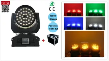

E-6pcs with flight case Wireless zoom control 36*15w RGBWA 5IN1 led moving head zoom wash light