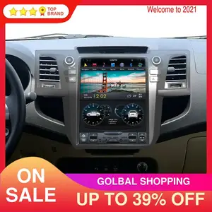 Image 1 - GPS para coche de navegación para Toyota Hilux 2007 2015 Android 9,0 estilo Tesla pantalla Auto Unidad Central Radio Estéreo de coche reproductor Multimedia 64