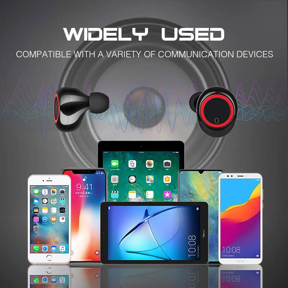 TWS-03 беспроводные наушники Bluetooth 5,0 Hi-Fi стерео спортивные наушники беспроводные Bluetooth наушники с зарядкой для телефона