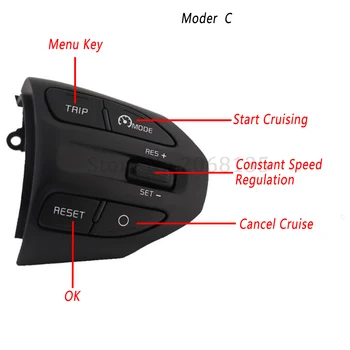 

Steering Wheel Button Buttons Bluetooth Phone Cruise Control Volume For KIA K2 RIO 2016 2017 2018