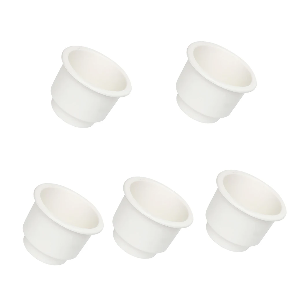 5pcs White Side Hole Dashboard Cup Drink Holder Support Mount Boat Marine RV 5pcs White Side Hole Dashboard Cup Drink Holder Support Mount Boat Marine RV