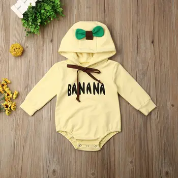 

Newborn Infant Babys Girl Boy Banana Outfit Jumpsuit Bodysuit Clothes Body Baby Suit Little Girls Clothing Roupa Infantil Menina
