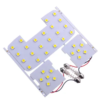 

`3 Pcs For Kia Rio K2 2006-2012 For Hyundai Solaris Verna Reading Lights Dome Lamps Interior LED White Color Suitable