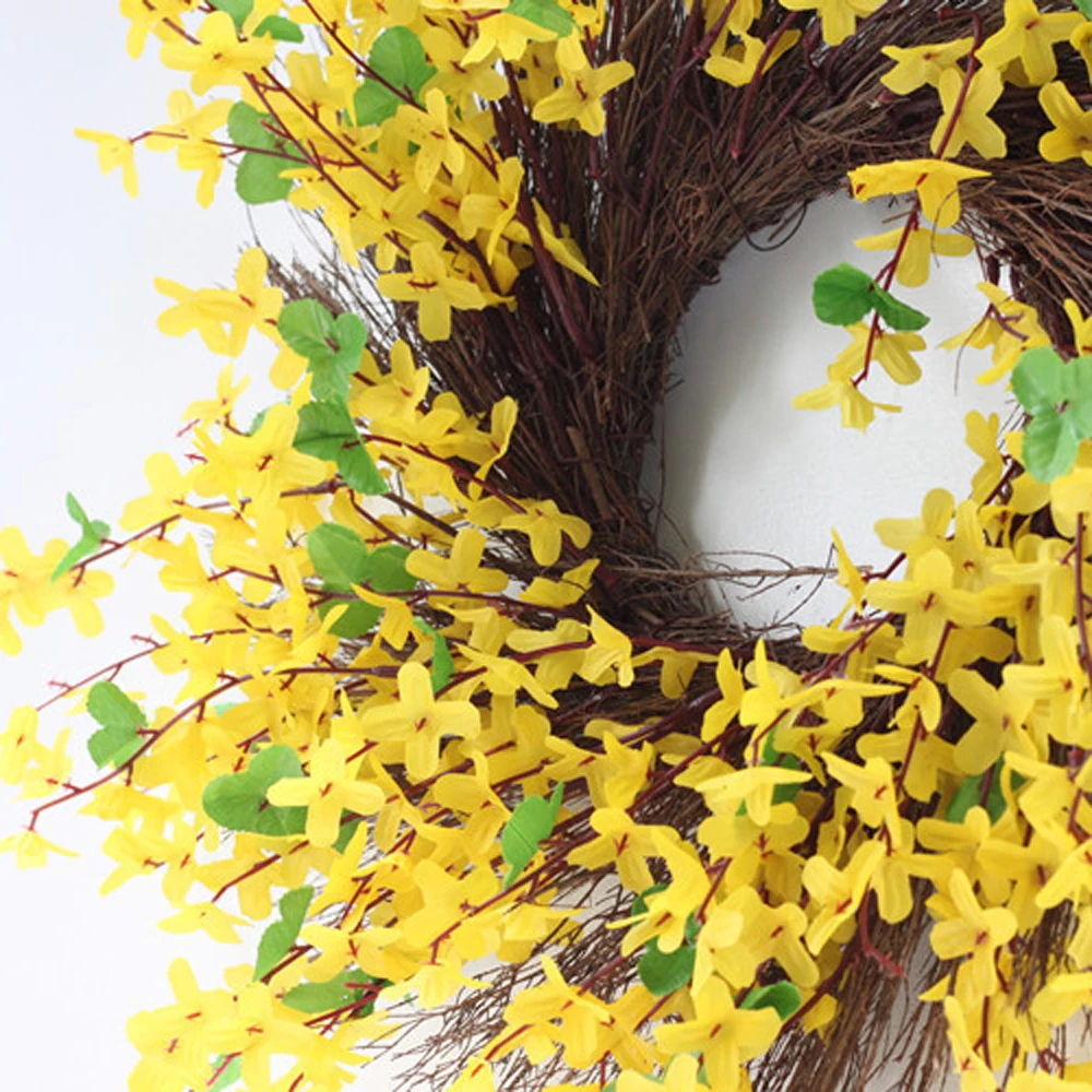 Artificial Flower Garland Wreath Silk Flowers Home Room Door Wedding Decoration