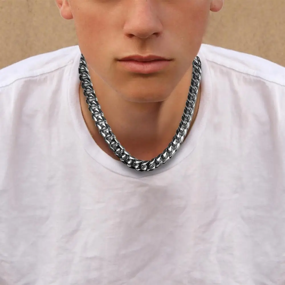 New Arrival Casual Men Necklaces Silver 