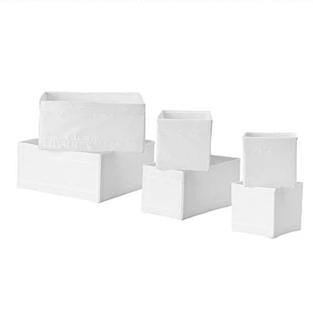 

Clothes Box, Set Of 6, Organise Socks, Belts and Jewellery in Your Wardrobe or Chest Of Drawers