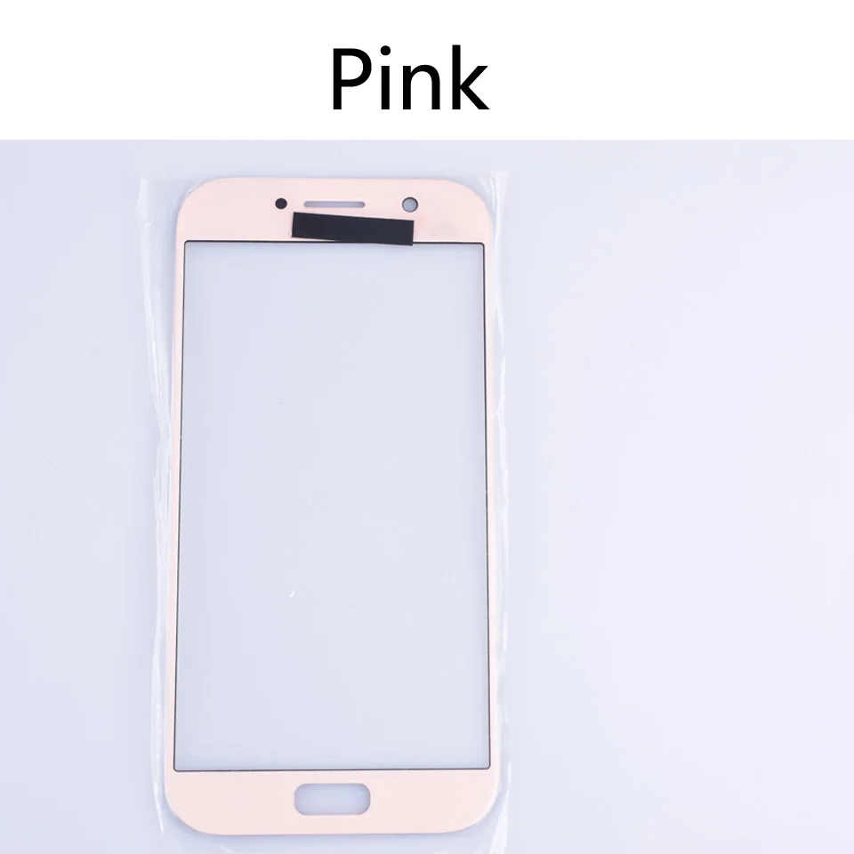 Pink-No tool A520 для Samsung Galaxy A5 A520 A520F SM-A520F SM-A520F/DS сенсорный экран Переднее внешнее стекло сенсорный экран Замена объектива 5,2" - Цвет: Pink-No tool