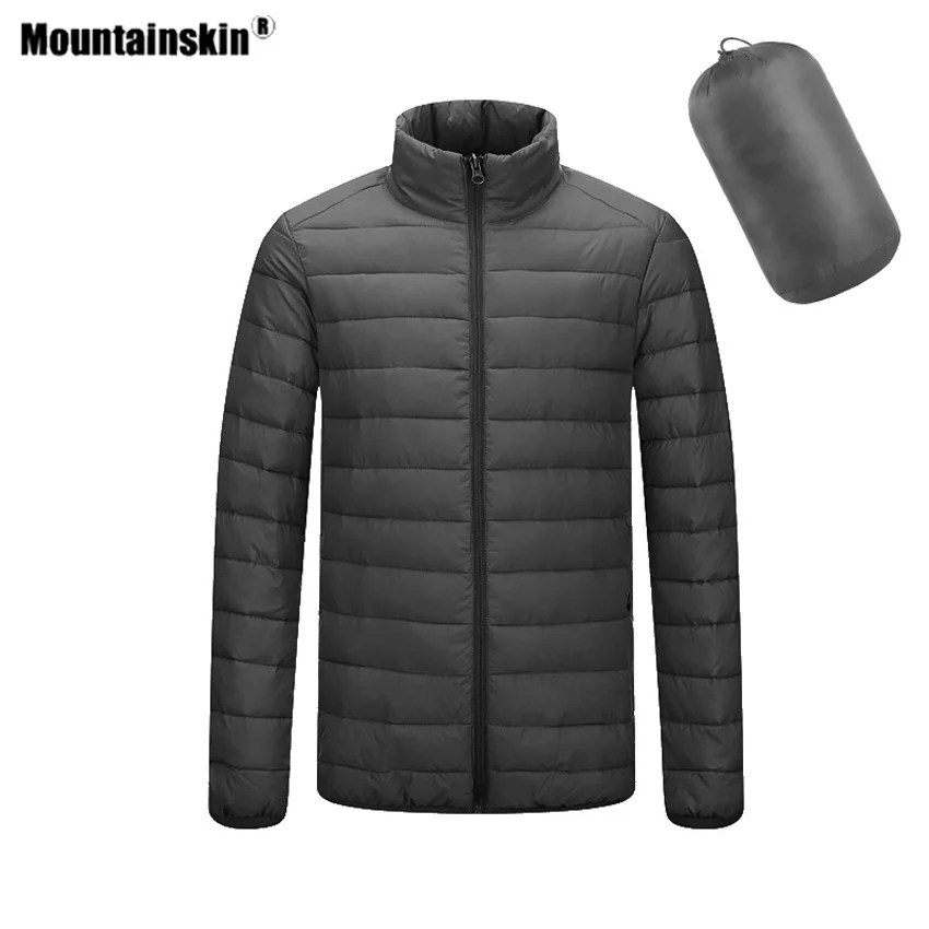 Мужская зимняя куртка Mountainskin с воротником-стойкой для активного отдыха походов
