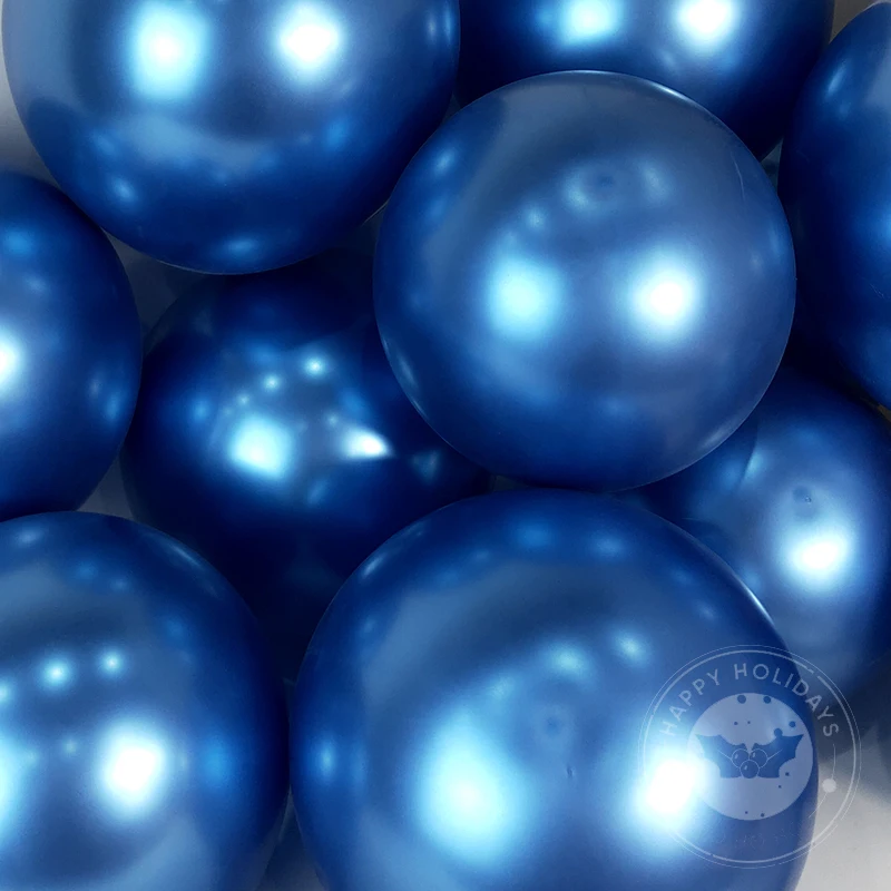 10 teile/los Chrom Metallic Silber Luftballons Geburtstag Party Helium Ballon Hochzeit Zimmer Neue Jahr Halloween Weihnachten Dekoration – Detail 8