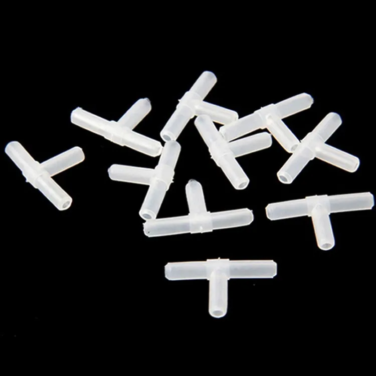 Title 1, 10PCS / 20PCS 4mm Plastic Tees "T" 3-Way Aquar...