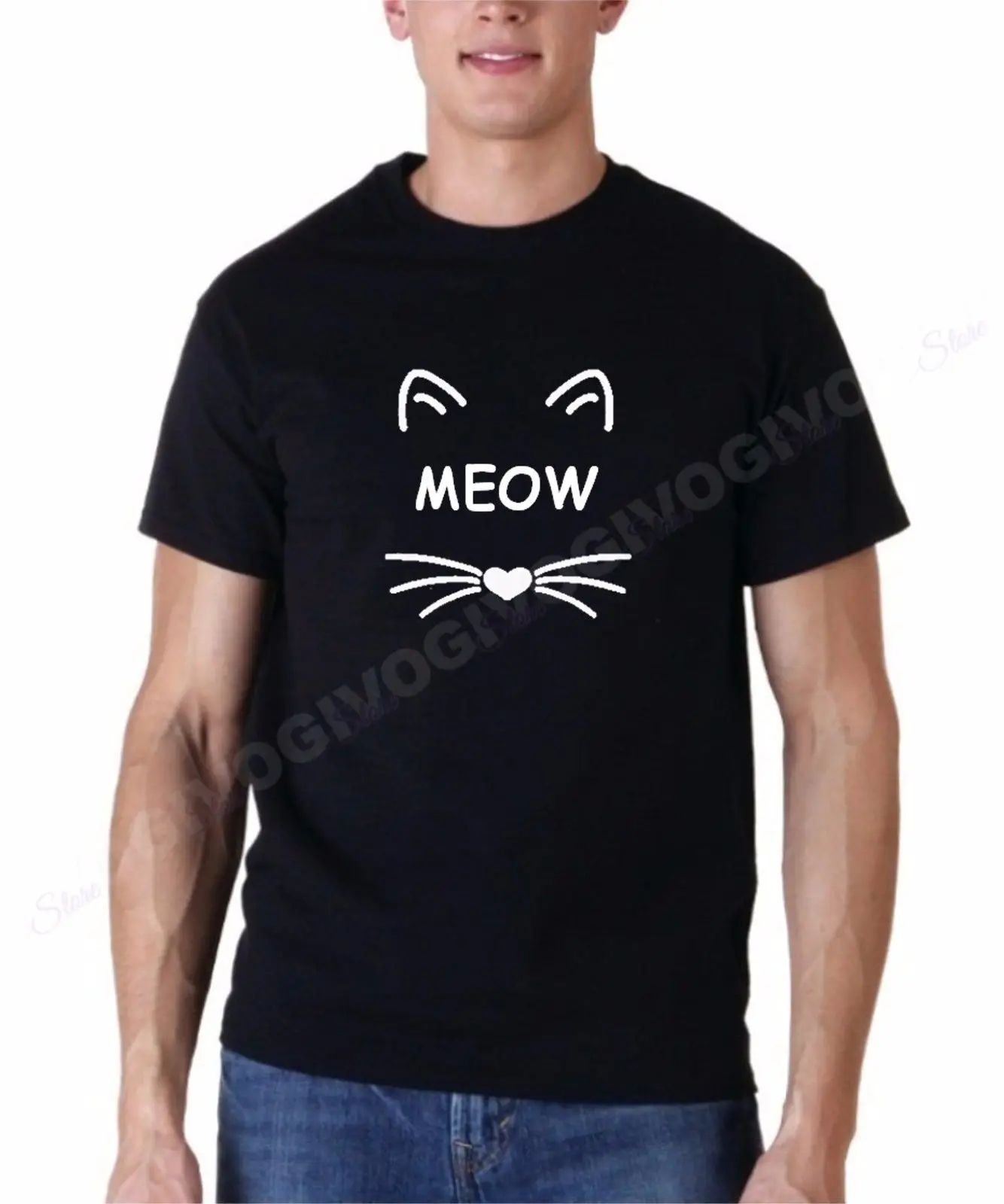 Cat Lovers Meow Shirt Pet Tee Gift Idea for Daddy Funny Men T-Shirt S-3XL 2019 fashion t shirt free shipping cheap tee |