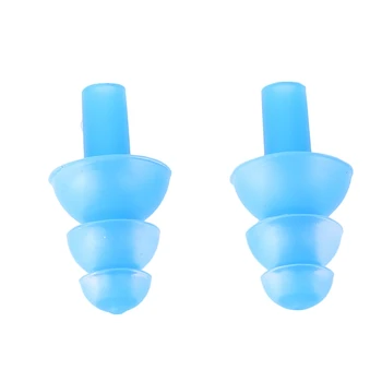 

1pair Waterproof Swimming Professional Silicone Swim Earplugs For Adult Swimmer Diving Soft Anti-Noise Ear Plug