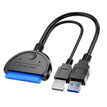 

Dual USB 3.0 To Sata Adapter 2.5 Inch 3.5 Inch Cable converter External Hard Disk Adapter Drive HDD SSD Cable Converter