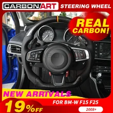 Оригинальные универсальные аксессуары для замены, углеродное рулевое колесо на заказ для Jaguar XF XE, рулевое колесо с углеродным волокном