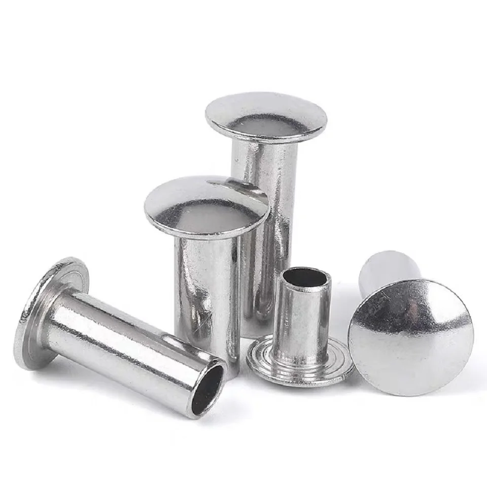 100PCS-M2-M2-5-M3-M4-M5-M6-304-Stainless-Steel-Oval-Head-Semi-Tubular ...