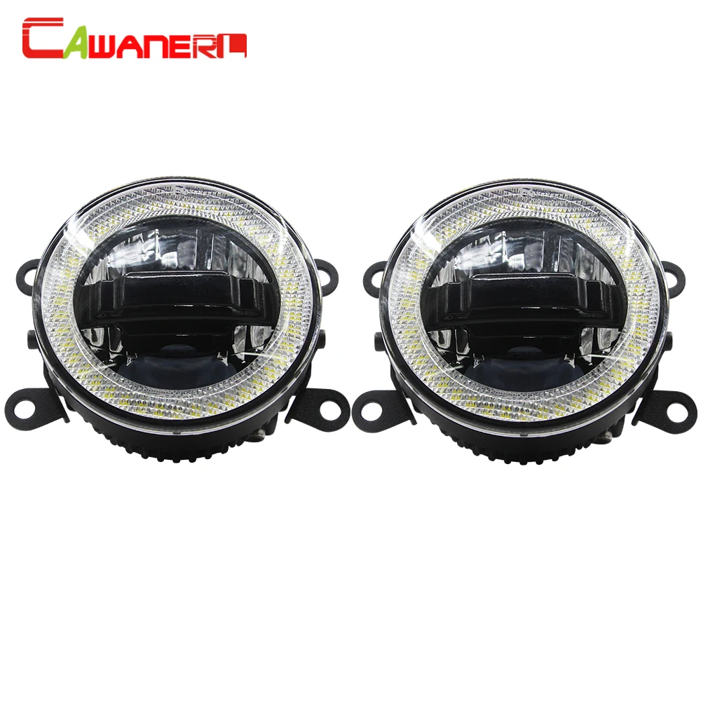 

Cawanerl 3IN1 Function Car LED Bulb Fog Light Daytime Running Lamp DRL Angel Eye 12V For Holden Commodore 2004 2005 2006 2007
