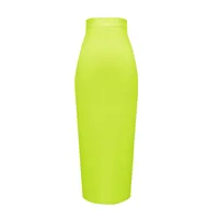 Wholesale Women's Elastic Candy Color Bandage Skirt Bodycon Midi Calf Pencil Skirt For Elegant Ladies Formal Business Skirts - Image 4