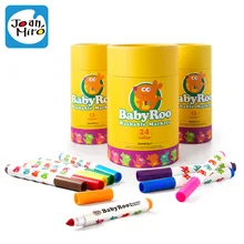 Merlot Набор детских акварельных ручек для детского сада, Нетоксичная щетка для мытья, детская живопись, граффити, водорастворимый карандаш