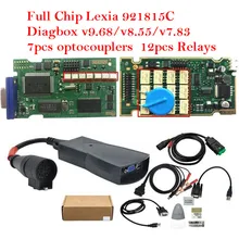Melhor lexia3 completa chip diagbox v7.83 v9.68 pp2000 com 921815c obd2 ferramenta de diagnóstico automático para citroen/peugeot carro até 2020