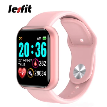 

Smart WristBand y68 Female Fashion Step-Counter Heart-Rate Monitor Fitness Tracker for Ladies Smart Watch for Women and Men