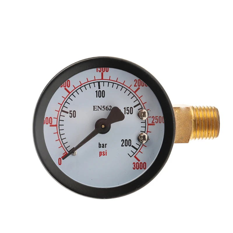 0-60PSI / 0-3000 PSI Co2 Regulator Gauge Replacement, Co2 Pressure Gauge with 1/4"NPT Thread for Homebrew CGA320/W21.8 Regulator