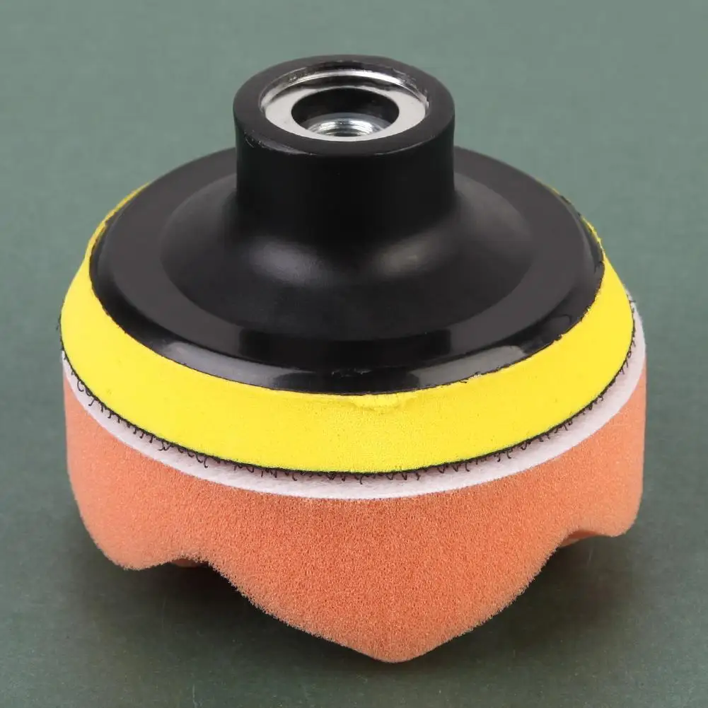 Car Polishing Pad Car Polish Pad Polishing Wheel Kit 7 Pcs 3 inch Buffing Pad Auto Car Polishing Wheel Kit Buffer + M14 Drill Adaptor Thread Wheel Kit Buffer Car Accessories