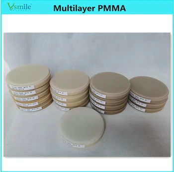 

2 pcs PMMA multilayer compatible for all different kind milling machine
