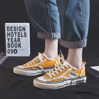 

Women Casual Shoes Women Fashion Spring Summer Canvas Sneakers Women Platform Vulcanize Shoes White Black Zapatillas Mujer