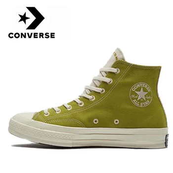 

Converse - All Star Skateboarding Shoes for Men Women High Quality Green Canvas Flat Shoes for Everyday 1970