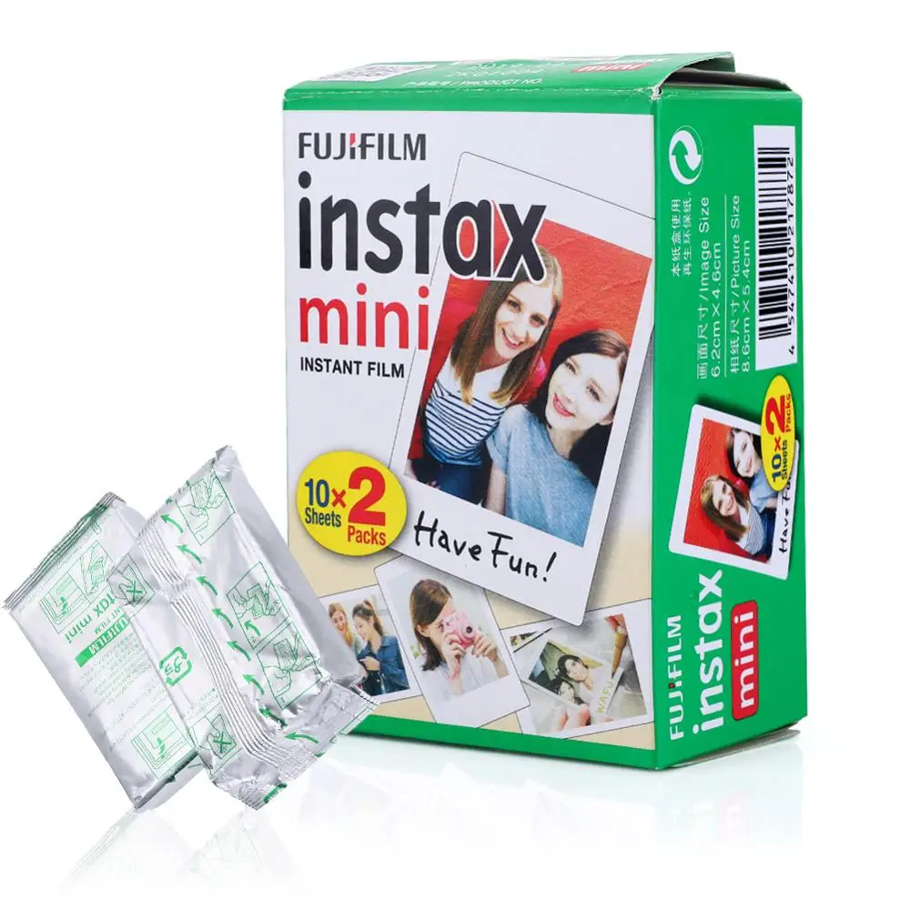 20 листов Fujifilm Instax Mini 9 8 пленочная белая фотобумага Fuji Instant photo camera Mini 9 mini 8 7s 25 50 90