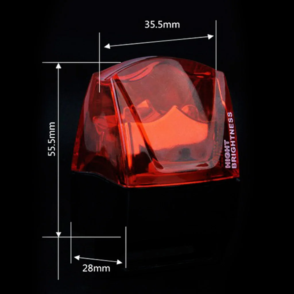 Self-generating LED Bike Bicycle Tail Light Mountain Road Bike Cycling Rear Light Easy to Install for Cycling Safety Flashlight