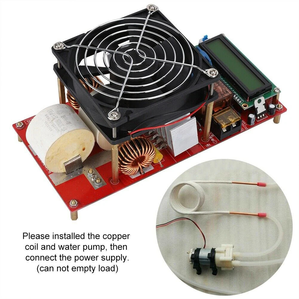 

ZVS 2000W With Coil Electric Generator Durable Tool Induction Heater Module Melt Metals Adapter High Voltage Board Copper Pipe
