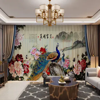 

Ready Made 3D Sheer Curtains with Birds Customized Colored Tulle Flowers for Living Room Bedroom Decor for Room 2020