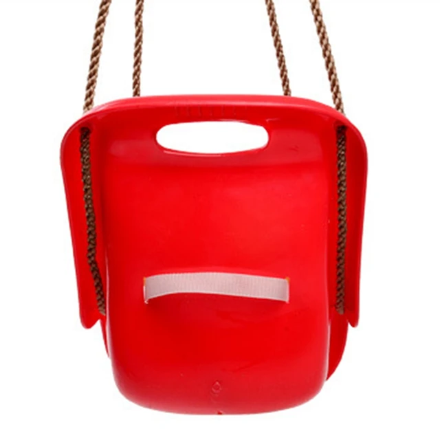 3 in 1 Indoor and Outdoor Children's Safety and Health Swing Children Toys Baby Seat Swing High Back PE Plastic Basket Fun Game 4