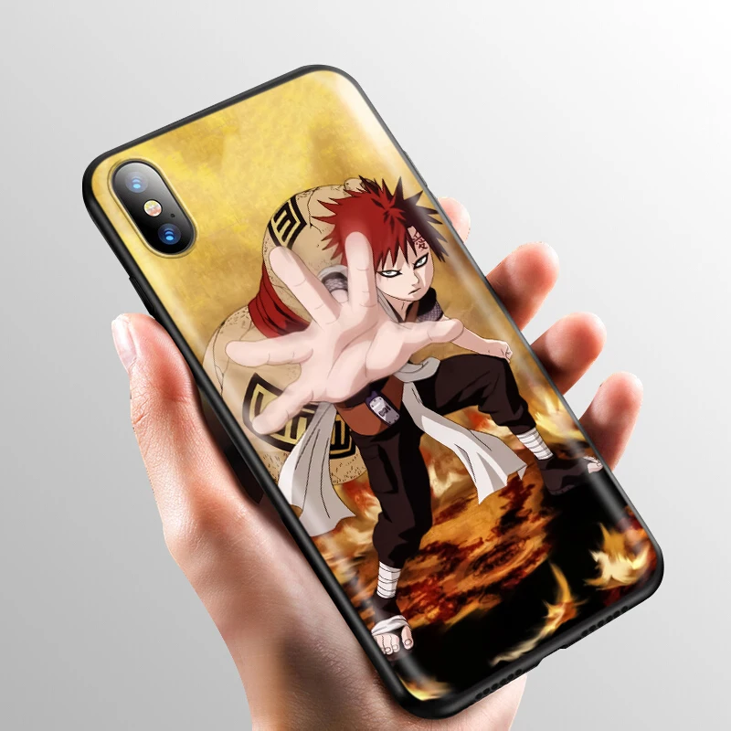Мягкий силиконовый чехол YIMAOC Naruto Gaara для iPhone 12 Mini 11 Pro XS Max XR X 8 7 6 6S Plus 5 5S SE|Бамперы| |