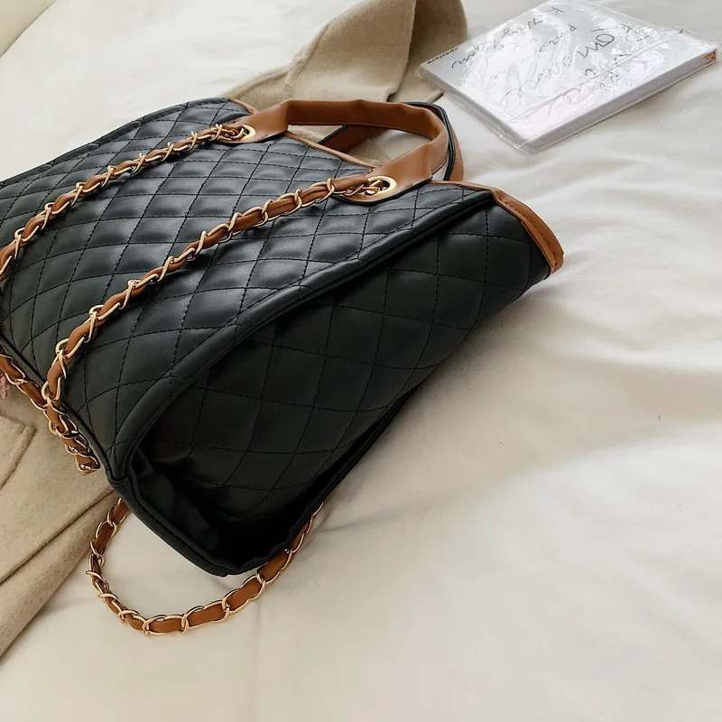 Designer Quality Luxury Handbags High Capacity Shoulder Bags For Women Lady Totes Elegant Solid Color Chain Hand Bag