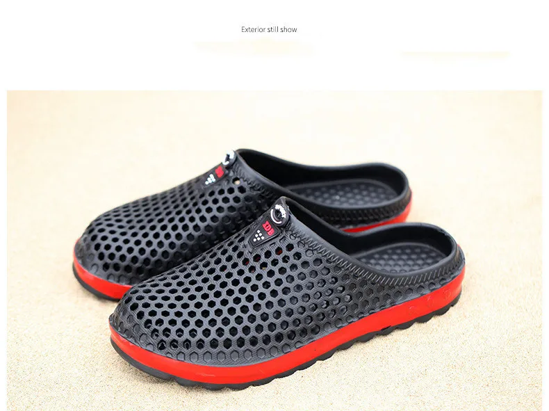 Men Slippers 2021 Summer Clogs Unisex Beach Slipper Lightweight EVA Couple Flip Flops Quick Dry Garden Shoes Lovers Pool Sandals