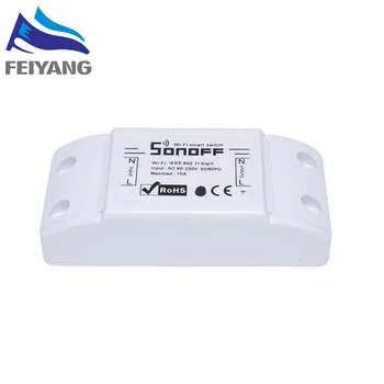 

10pcs Sonoff Basic Wifi Switch DIY Wireless Remote Domotica Light Smart Home Automation Relay Module Controller Work with Alexa